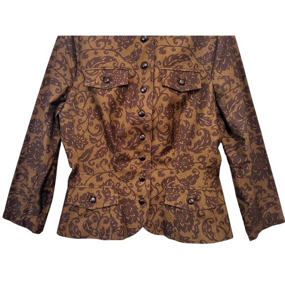 Peruvian Connection Floral Paisley Blazer Jacket - Picture 5 of 12